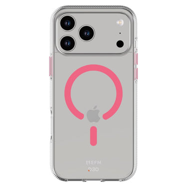 EFM Ibiza Glow In The Dark Case with D3O Zero for iPhone 17 Pro Max - Pink